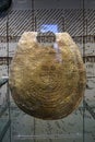 Ancient Etruscan golden breastplate decoration on display of the Museums of Vatican Royalty Free Stock Photo