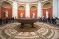 Ancient Greek and Roman statues on display of the Museums of Vatican Royalty Free Stock Photo
