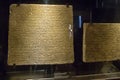 Ancient Mesopotamia cuneiform tables on display of the Museums of Vatican