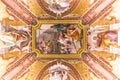 VATICAN - JUNE 09, 2014: The ceiling in one of the rooms of Raph