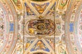 VATICAN - JUNE 09, 2014: The ceiling in one of the rooms of Raph