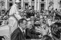 Vatican - June 18, 2014 : Pilgrims come to visit St. Peter`s Square in Vatican