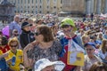 Vatican - June 18, 2014 : Pilgrims come to visit St. Peter`s Square in Vatican