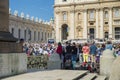 Vatican - June 18, 2014 : Pilgrims come to visit St. Peter`s Square in Vatican