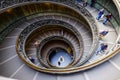 VATICAN - MARCH 20 : Spiral stairs of the Vatican Museums in Va