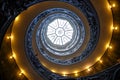 VATICAN - MARCH 20 : Spiral stairs of the Vatican Museums in Va