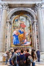 Paintings and mosaics in the Saint Peter basilica in Vatican Royalty Free Stock Photo