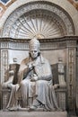 VATICAN - MAY 24, 2011: statue of Pope Pius VII in basilica of Saint Peter Royalty Free Stock Photo