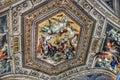 Vatican Museum Ceiling Royalty Free Stock Photo