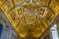 Vatican Museum Map Room Ceiling Rome Italy Royalty Free Stock Photo