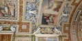 Vatican Museum Hallway Ceiling Royalty Free Stock Photo