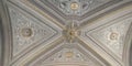 Vatican Museum Hallway Ceiling. Royalty Free Stock Photo