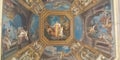 Vatican Museum Hallway Ceiling. Royalty Free Stock Photo