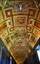 Vatican Museum Map Room Inside Ceiling Rome Italy Royalty Free Stock Photo