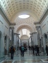 Vatican Museums, ceiling, building, daylighting, vault Royalty Free Stock Photo