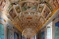 Vatican Museums - Gallery of the Geographical Maps with frescoes on the ceiling and walls