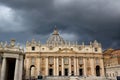 Vatican Obelisk, Maderno Fountain, BerniniÃÂ´s Colonnade and Saint PeterÃÂ´s Basilica on the Saint PeterÃÂ´s Square in Rome