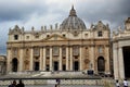 Vatican Obelisk, Maderno Fountain, BerniniÃÂ´s Colonnade and Saint PeterÃÂ´s Basilica on the Saint PeterÃÂ´s Square in Rome