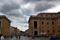 Vatican Obelisk, Maderno Fountain, BerniniÃÂ´s Colonnade and Saint PeterÃÂ´s Basilica on the Saint PeterÃÂ´s Square in Rome