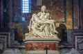 Vatican - October 2022: Pieta Mother Mary and Jesus Christ sculpture in St. Peter`s basilica by Michelangelo Royalty Free Stock Photo