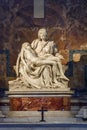 Vatican - October 2022: Pieta Mother Mary and Jesus Christ sculpture in St. Peter`s basilica by Michelangelo Royalty Free Stock Photo