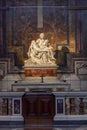 Vatican - October 2022: Pieta Mother Mary and Jesus Christ sculpture in St. Peter`s basilica by Michelangelo Royalty Free Stock Photo