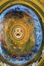 Vatican Ornate Gold Ceiling Dome Paintings Rome Italy Royalty Free Stock Photo