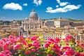 Vatican and The Papal Basilica of Saint Peter, largest church in the World Royalty Free Stock Photo
