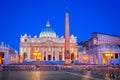 Vatican, Rome - Basilica San Pietro sunset Royalty Free Stock Photo