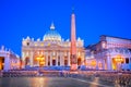 Vatican, Rome - Basilica San Pietro sunset Royalty Free Stock Photo