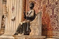 Vatican, Rome, Italy. Bronze statue of Saint Peter holding the k Royalty Free Stock Photo