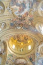 Vatican, Rome, Italy - February 16, 2015: Ornate interior of the Saint Peter