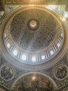 Vatican, Rome, Italy. Interior of St. Peter`s Basilica. Royalty Free Stock Photo