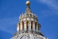 People on view point at top of Saint Peter\'s Basilica at St.Peter\'s square, Vatican, Rome, Italy Royalty Free Stock Photo