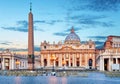 Vatican, Rome St. Peters Basilica Royalty Free Stock Photo