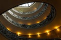 Vatican spiral stairscase. Double helix Royalty Free Stock Photo