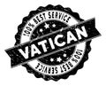 Vatican Best Service Stamp with Dust Effect Royalty Free Stock Photo