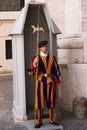 Vatican Swiss Guard Royalty Free Stock Photo