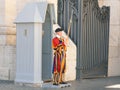 Vatican, swiss guardsman Royalty Free Stock Photo