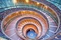 Vatican vortex stairs colorful view from above