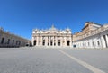 Vaticano City, VC, Vatican - August 16, 2020: empty Saint Peter