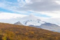 Vatnajoekull glacier in Iceland europes biggest glacier on top of volcano