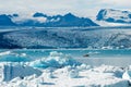 Vatnajokull glacier at Jokulsarlon, Iceland Royalty Free Stock Photo