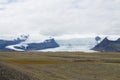 Vatnajokull glacier side view, south Iceland landscape