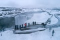 Dettifoss is a waterfall in Vatnajokull National Park in Northeast Iceland