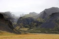 Vatnajokull Glacier landscape in Iceland