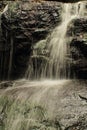 vattakanal waterfall, the beautiful spring is located in a tropical forest on palani mountain foothills Royalty Free Stock Photo