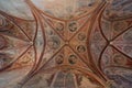 Vault of Chapel of St Antonin, with images of the 24 Elders and the 4 Evangelists from the Apocalypse of John