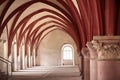 Vault in the Cistercian monastery Kiedrich Royalty Free Stock Photo
