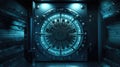 A vault with data symbols inside, emphasizing the importance of securely storing and encrypting valuable information
